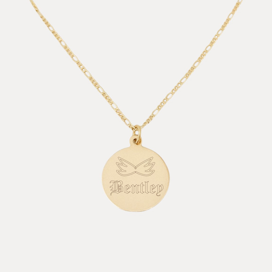 Angel Wings Name Necklace - Medium