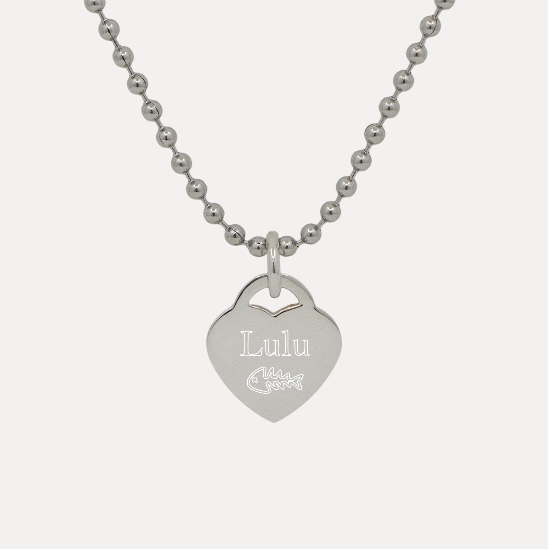 Personalized Heart Pendant Necklace