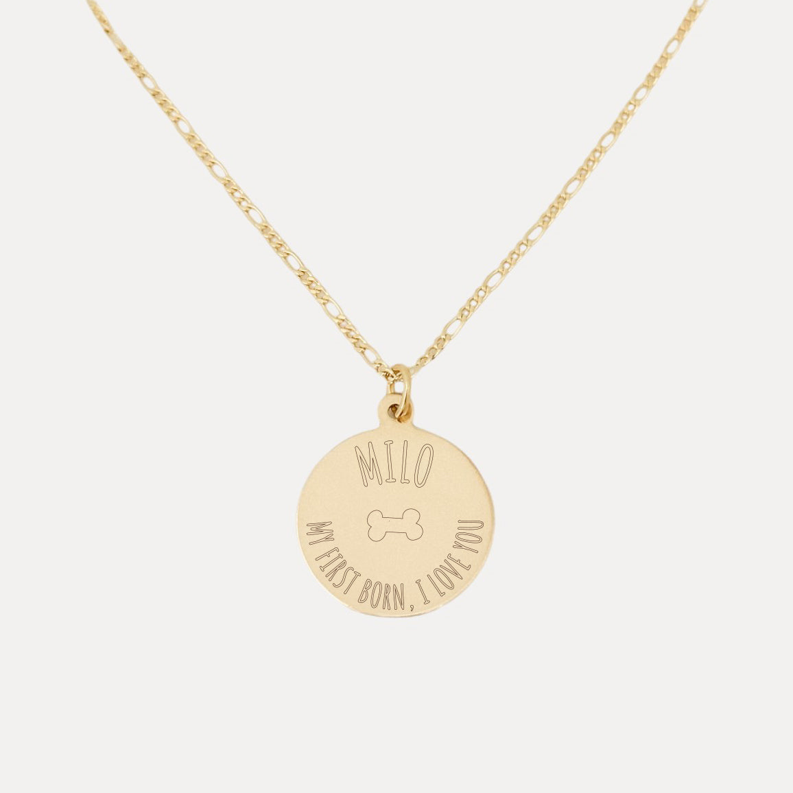 Name + Message Necklace - Medium