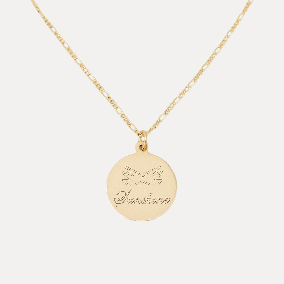 Angel Wings Name Necklace - Medium