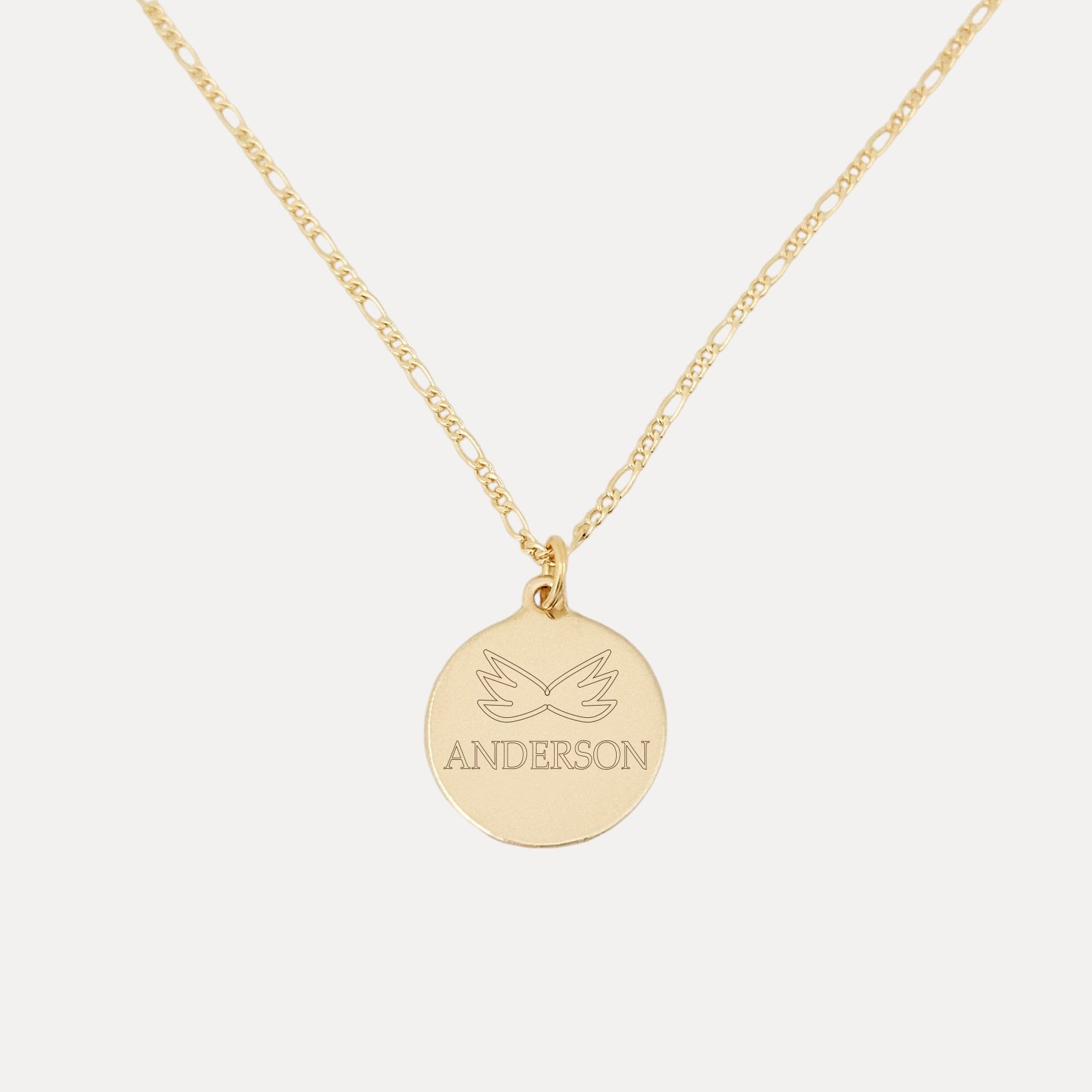 Angel Wings Name Necklace - Small