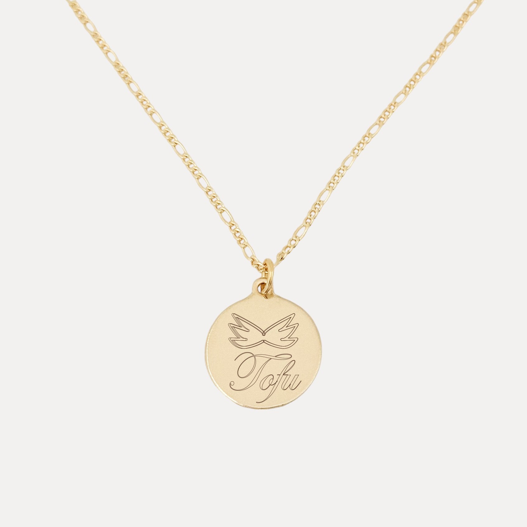 Angel Wings Name Necklace - Small